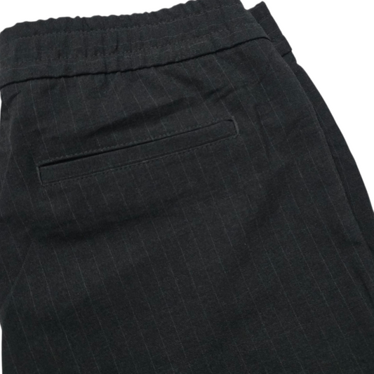 Pantalon Banana Republic Tapered Pant Gris Lineas