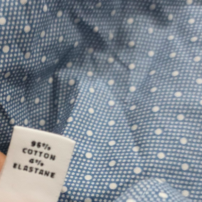Camisa Calvin Klein 2xl 18 34-35 Slimfit Azul Puntos