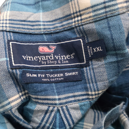 Camisa Vineyard Vines Xxl Cuadros Azul