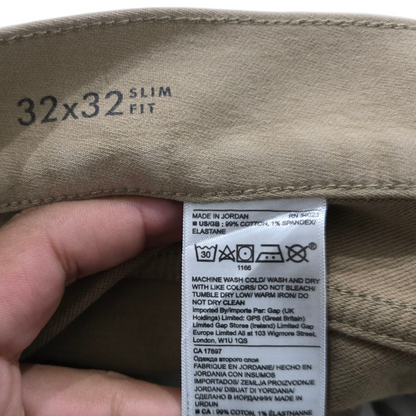 Pantalon Banana Republic 32x32 Slimfit Cafe