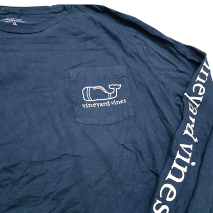 Playera Manga Larga Vineyard Vines Xgrande Xl Azul