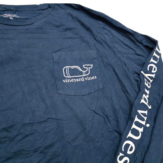 Playera Manga Larga Vineyard Vines Xgrande Xl Azul