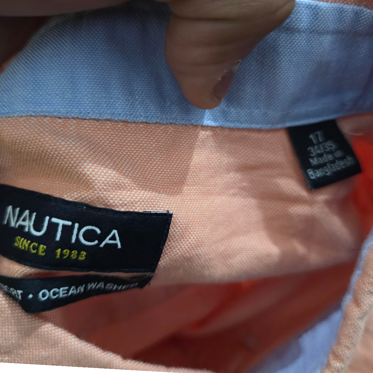 Camisa Nautica Xgrande Xl Naranja