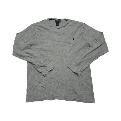 Playera Manga Larga Ralph Lauren Xgrande Xl Gris