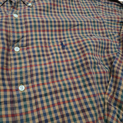 Camisa Ralph Lauren Grande L Cuadros Cafe