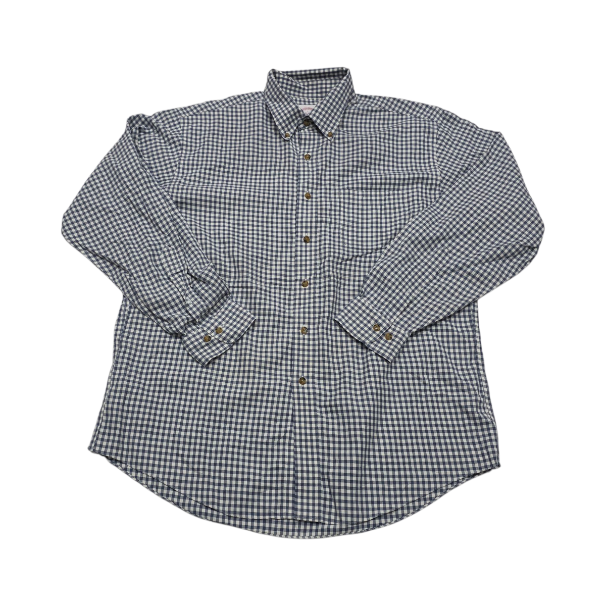 Camisa Brooks Brothers Grande L Azul Y Blanco