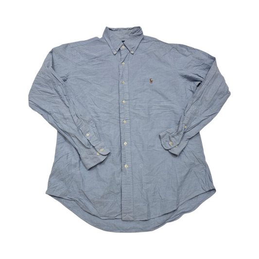Camisa Ralph Lauren Custom Fit Grande L Azul