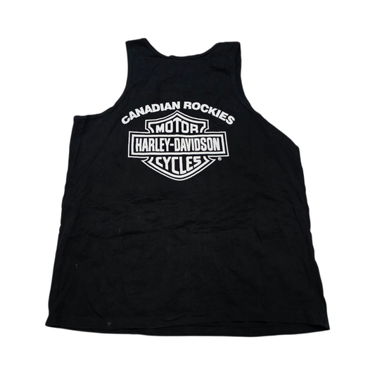 Playera Harley Davidson Grande L Negra Sin Mangas