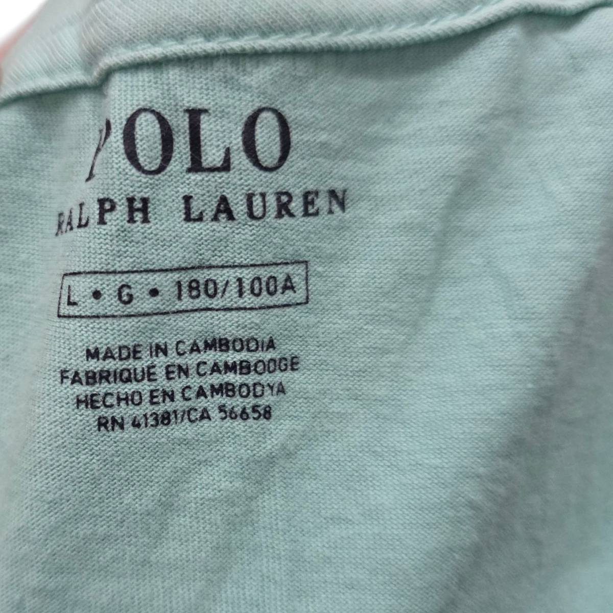 Playera Ralph Lauren Grande L Turquesa Pony Morado