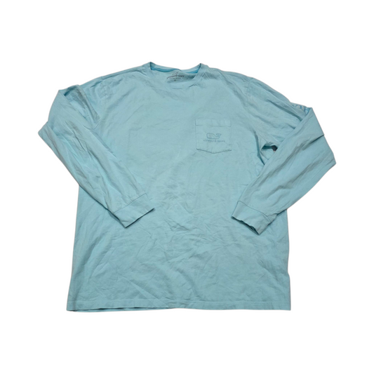 Playera Manga Larga Vineyard Vines Grande L Azul Agua