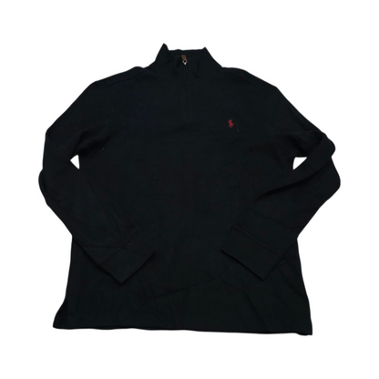 Sueter Ralph Lauren Mediano M Negro Pony Rojo
