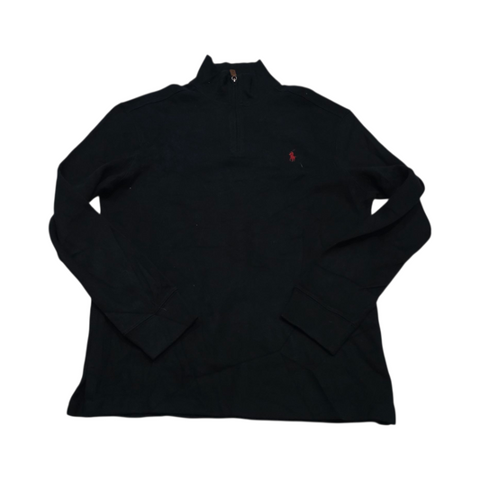 Sueter Ralph Lauren Mediano M Negro Pony Rojo
