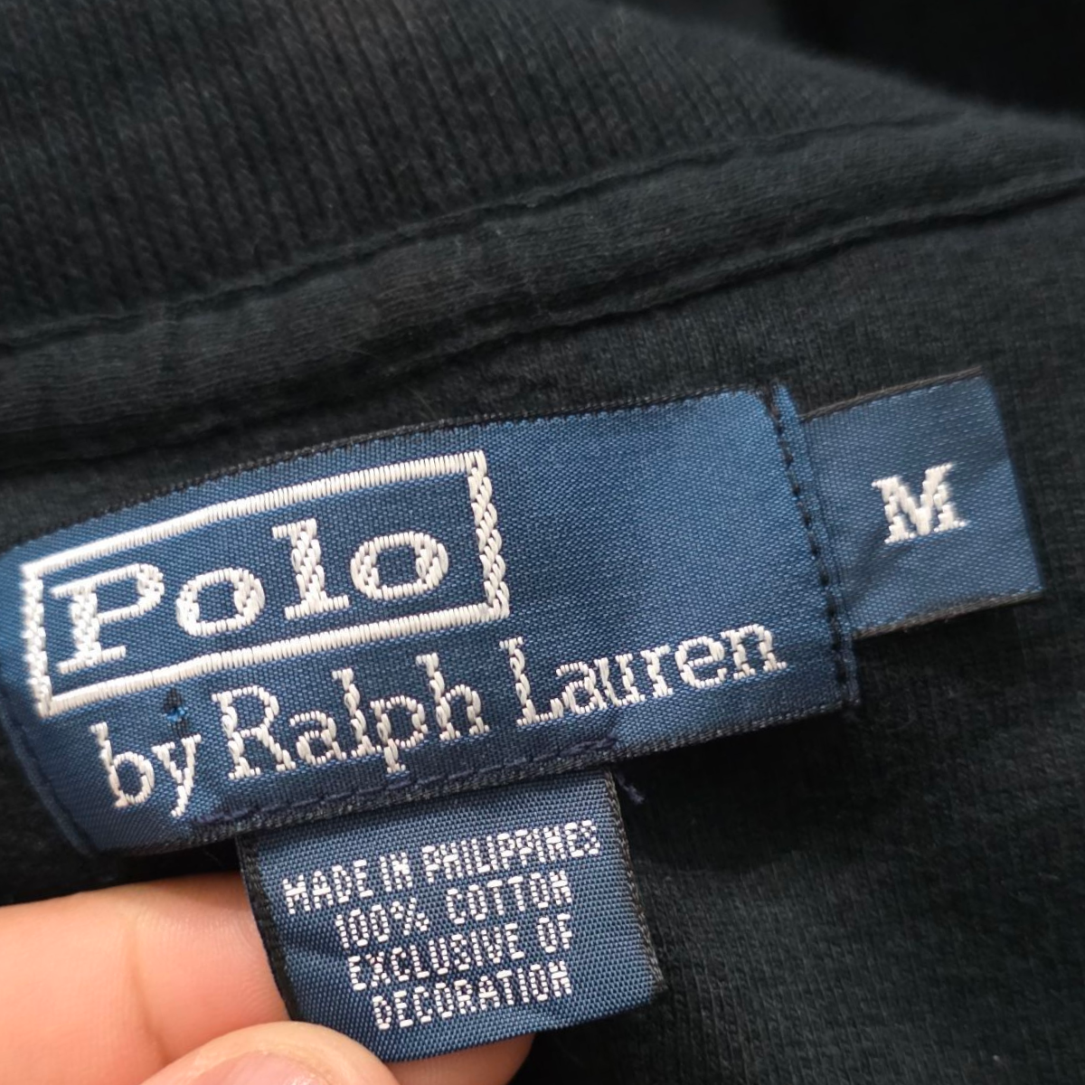 Sueter Ralph Lauren Mediano M Negro Pony Rojo