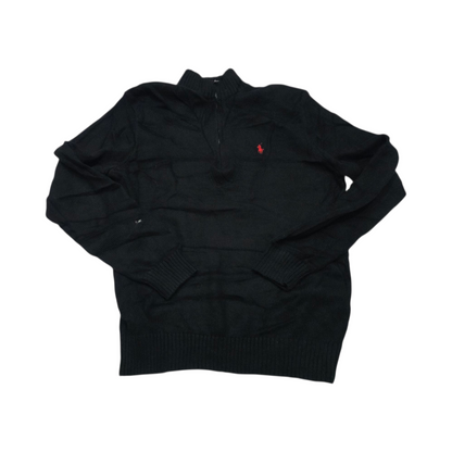 Sueter Ralph Lauren Grande L Negro Pony Rojo