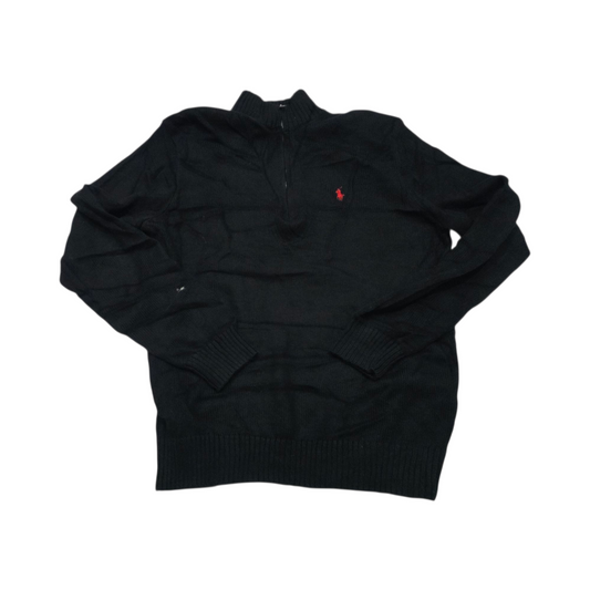 Sueter Ralph Lauren Grande L Negro Pony Rojo