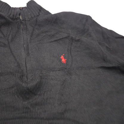 Sueter Ralph Lauren Grande L Negro Pony Rojo