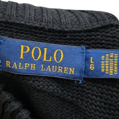 Sueter Ralph Lauren Grande L Negro Pony Rojo