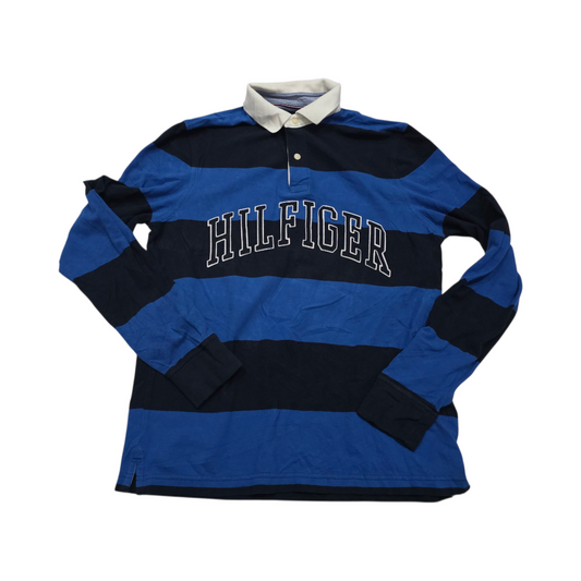 Playera Manga Larga Tommy Hilfiger Chico S Azul