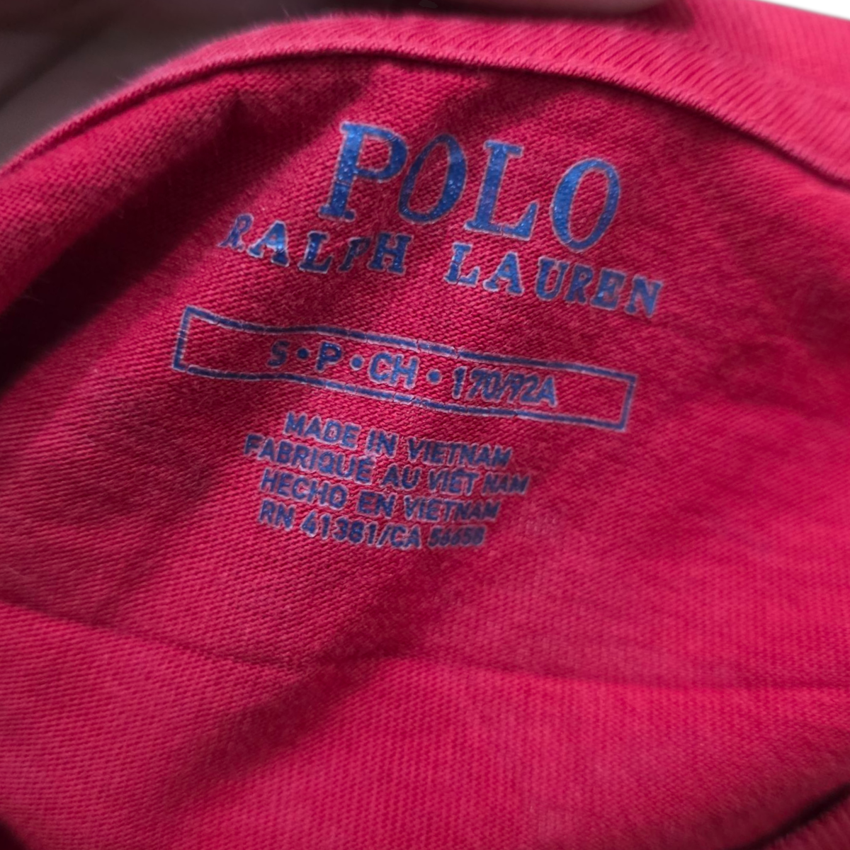 Playera Ralph Lauren Chico S Rojo