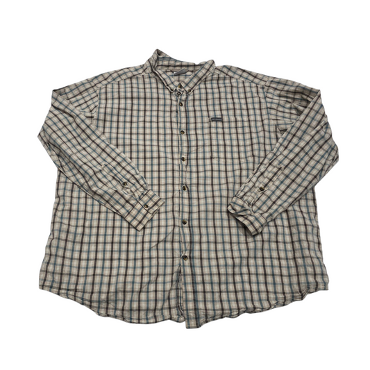 Camisa Columbia 4xl Cuadro Cafe