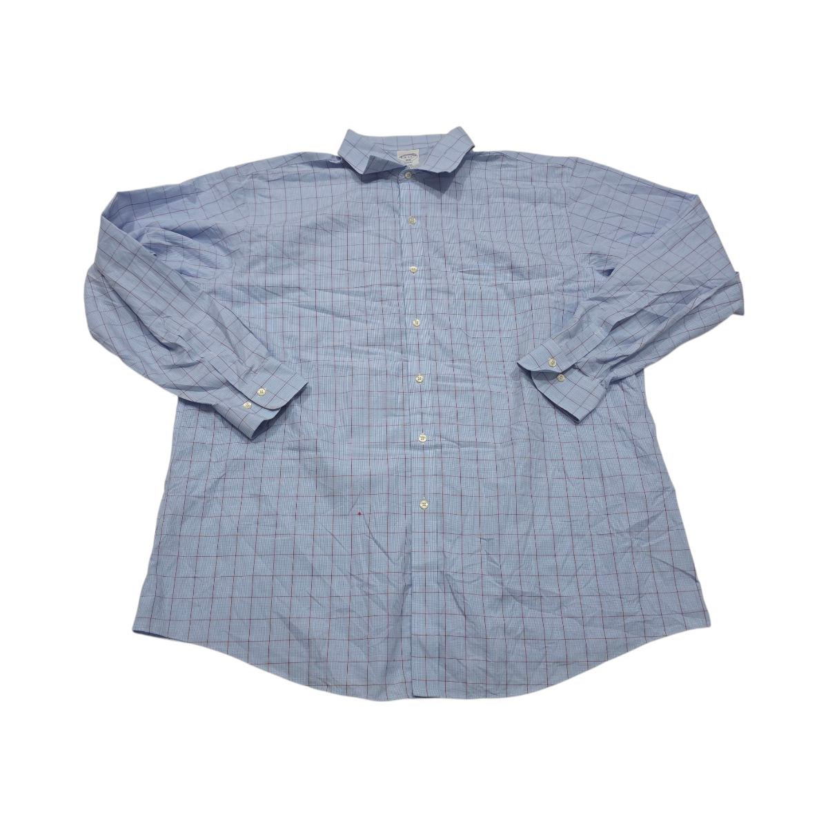 Camisa Brooks Brothers 2xl 18 Cuadro Azul Claro