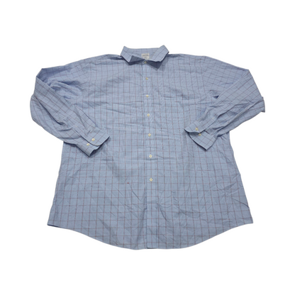 Camisa Brooks Brothers 2xl 18 Cuadro Azul Claro