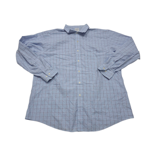 Camisa Brooks Brothers 2xl 18 Cuadro Azul Claro