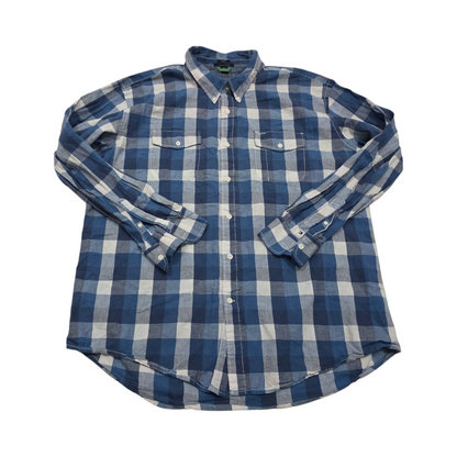 Camisa Tommy Hilfiger Xxl Cuadro Azul Y Blanco