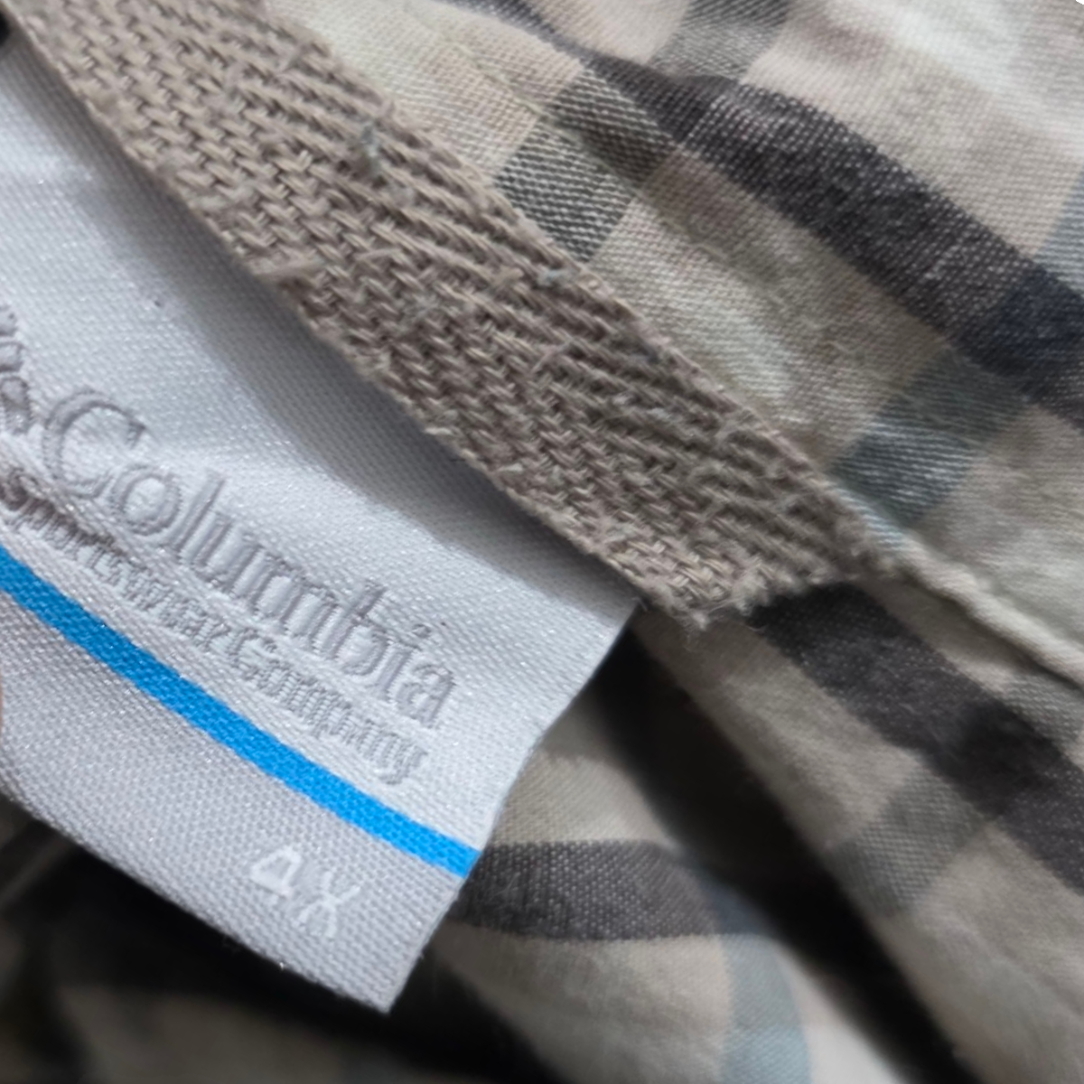 Camisa Columbia 4xl Cuadro Cafe