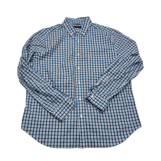 Camisa Nautica Xgrande Xl Cuadro Azul