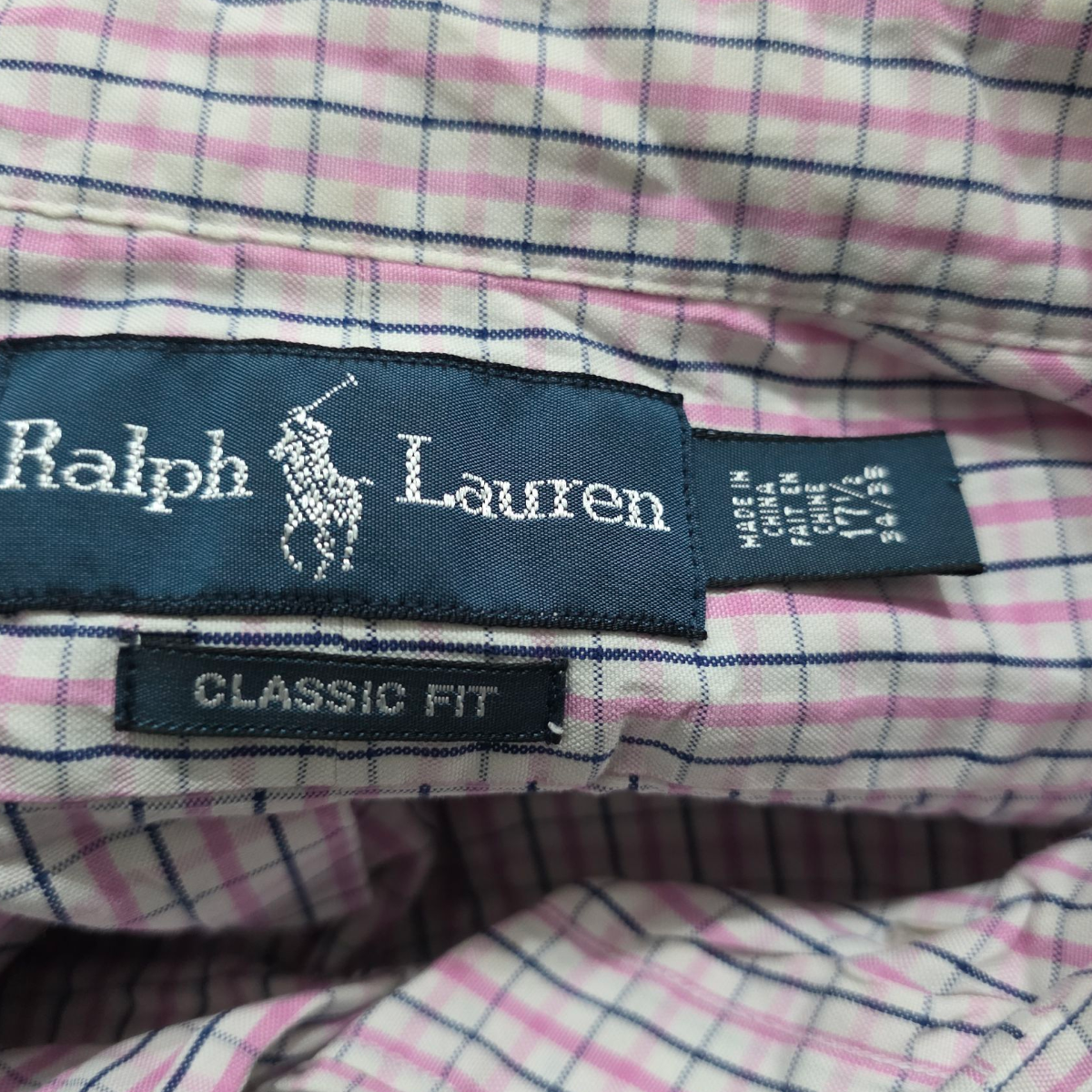 Camisa Ralph Lauren Xgrandexl Cuadro Rosa Blanco Pony Colors