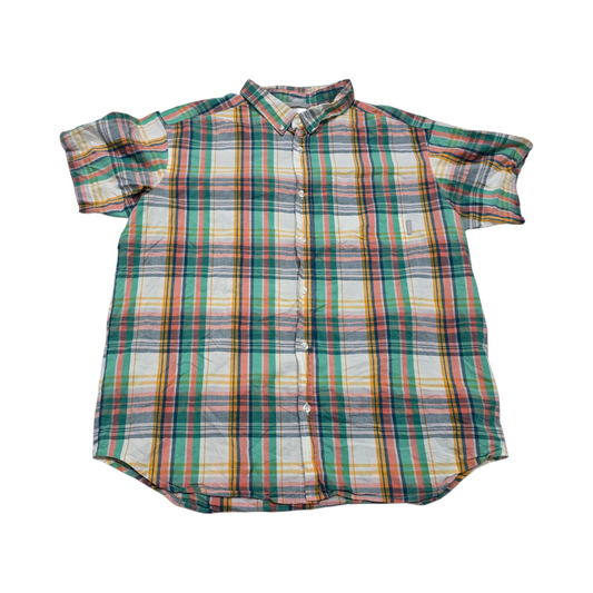Camisa Manga Corta Columbia Xgrande Xl Cuadro Colores