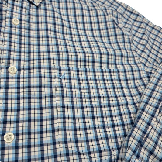 Camisa Nautica Xgrande Xl Cuadro Azul