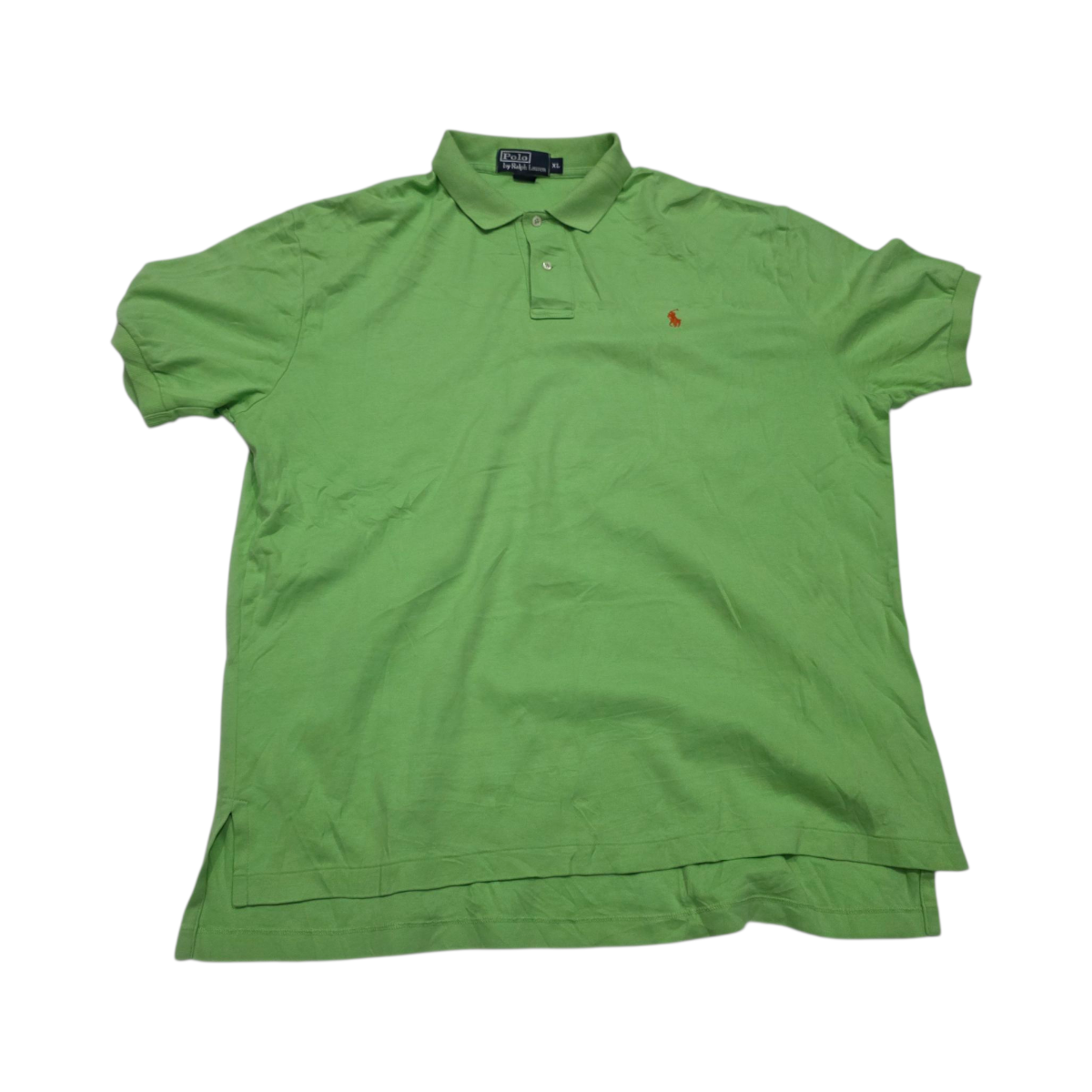 Playera Polo Ralph Lauren Xgrande Xl Verde Pony Naranj