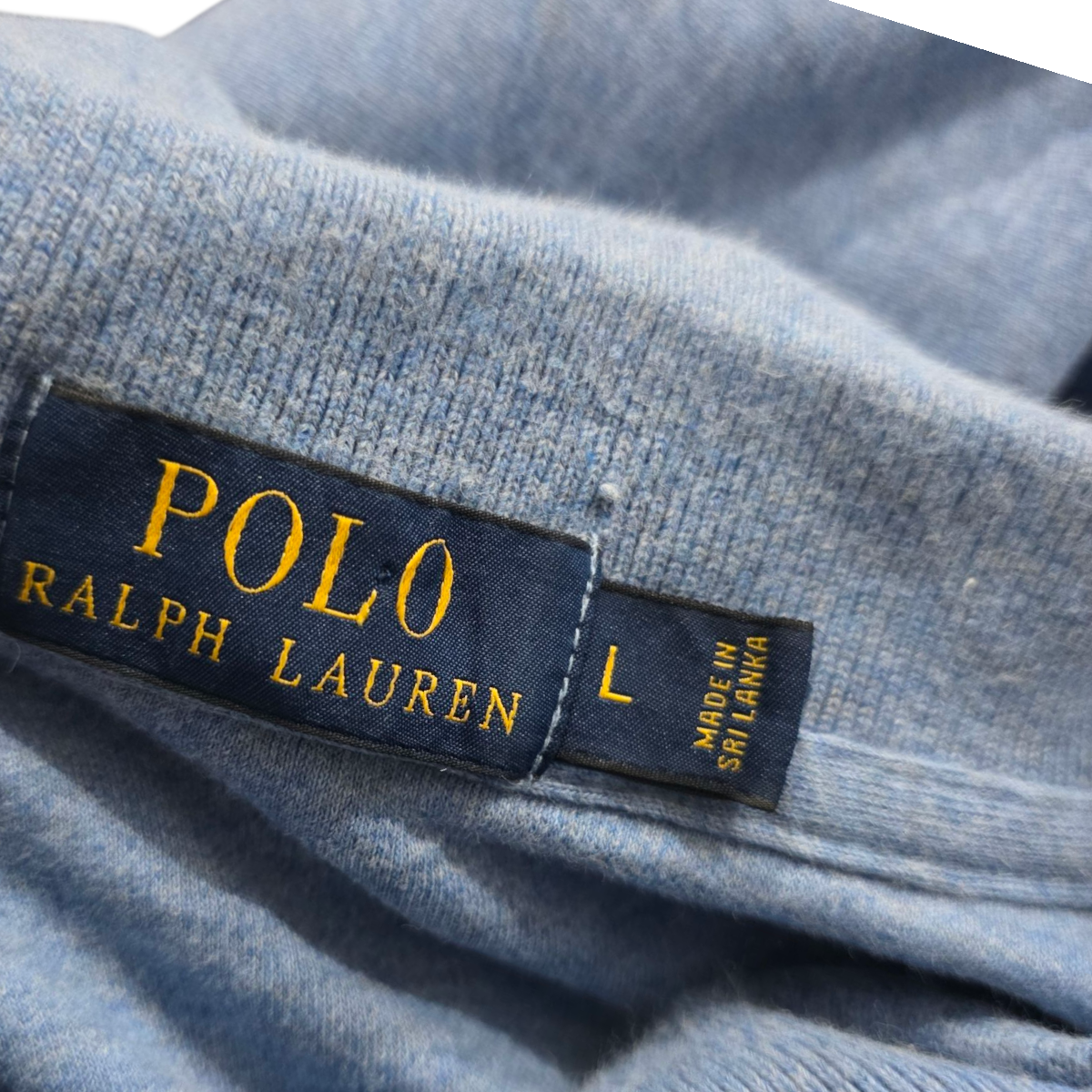 Playera Polo Ralph Lauren Grande L Azul Claro Pony Rosa