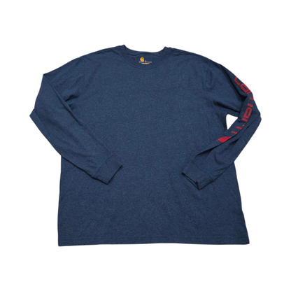Playera Manga Larga Carhartt Grande L Azul