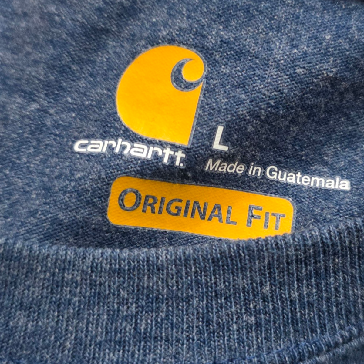 Playera Manga Larga Carhartt Grande L Azul