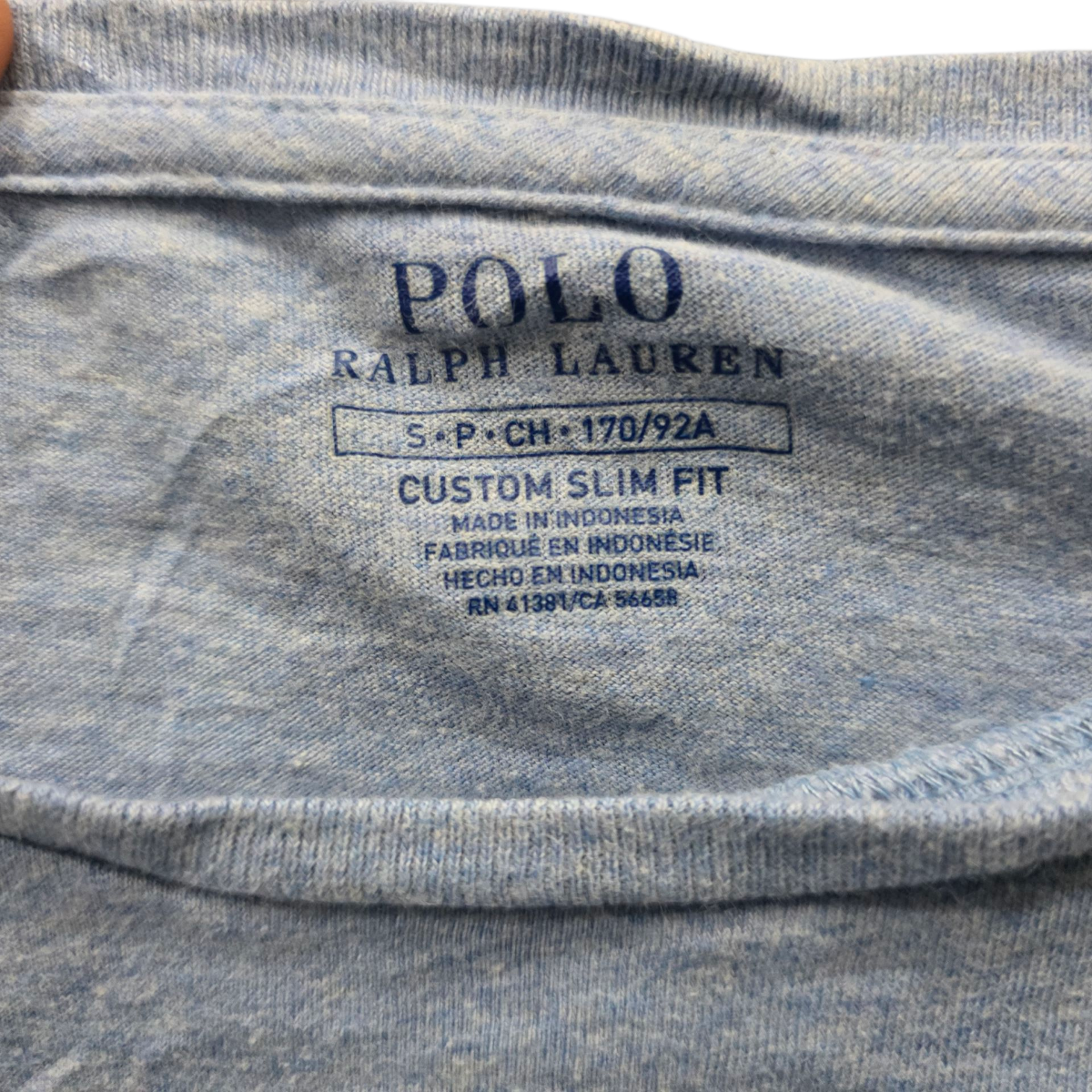 Playera Ralph Lauren S Azul Claro Pony Azul Custom Slimfit