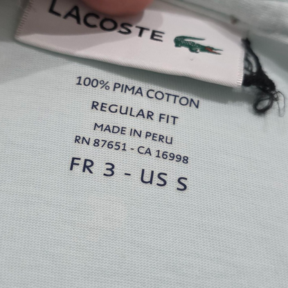 Playera Lacoste Chico S Fr 3 Menta