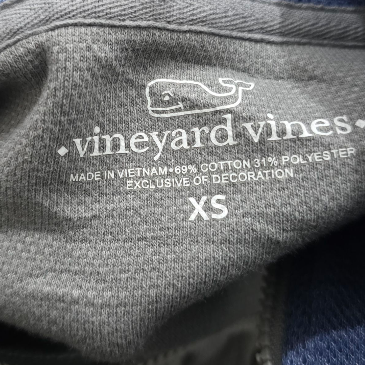 Sudadera Vineyard Vines Xchico Xs Gris