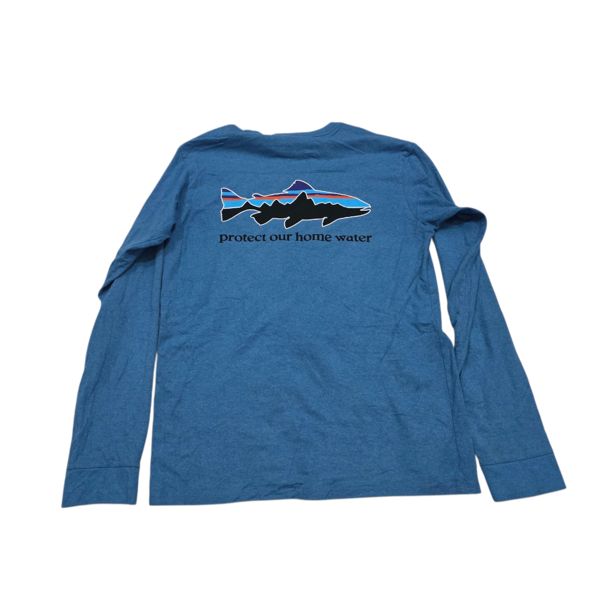 Playera Manga Larga Patagonia Xchico Xs Azul