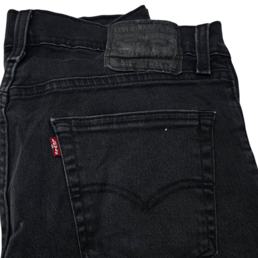 Pantalon Levis 511 32 X 32 Slim Fit Negro Deslavado