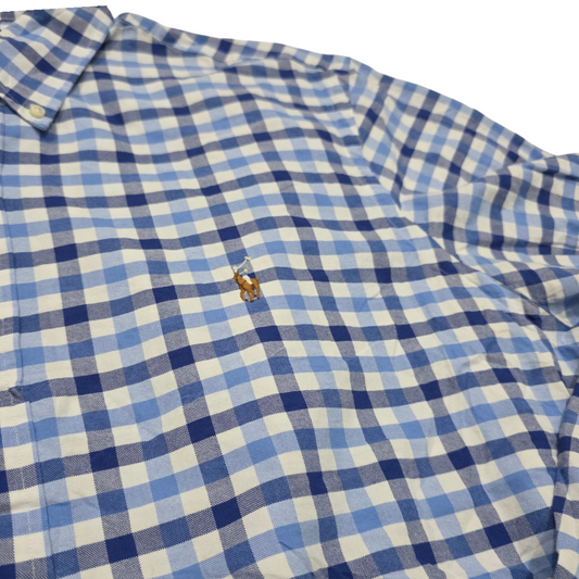 Camisa Classic Fit Ralph Lauren Talla Xxl Cuadros Azul