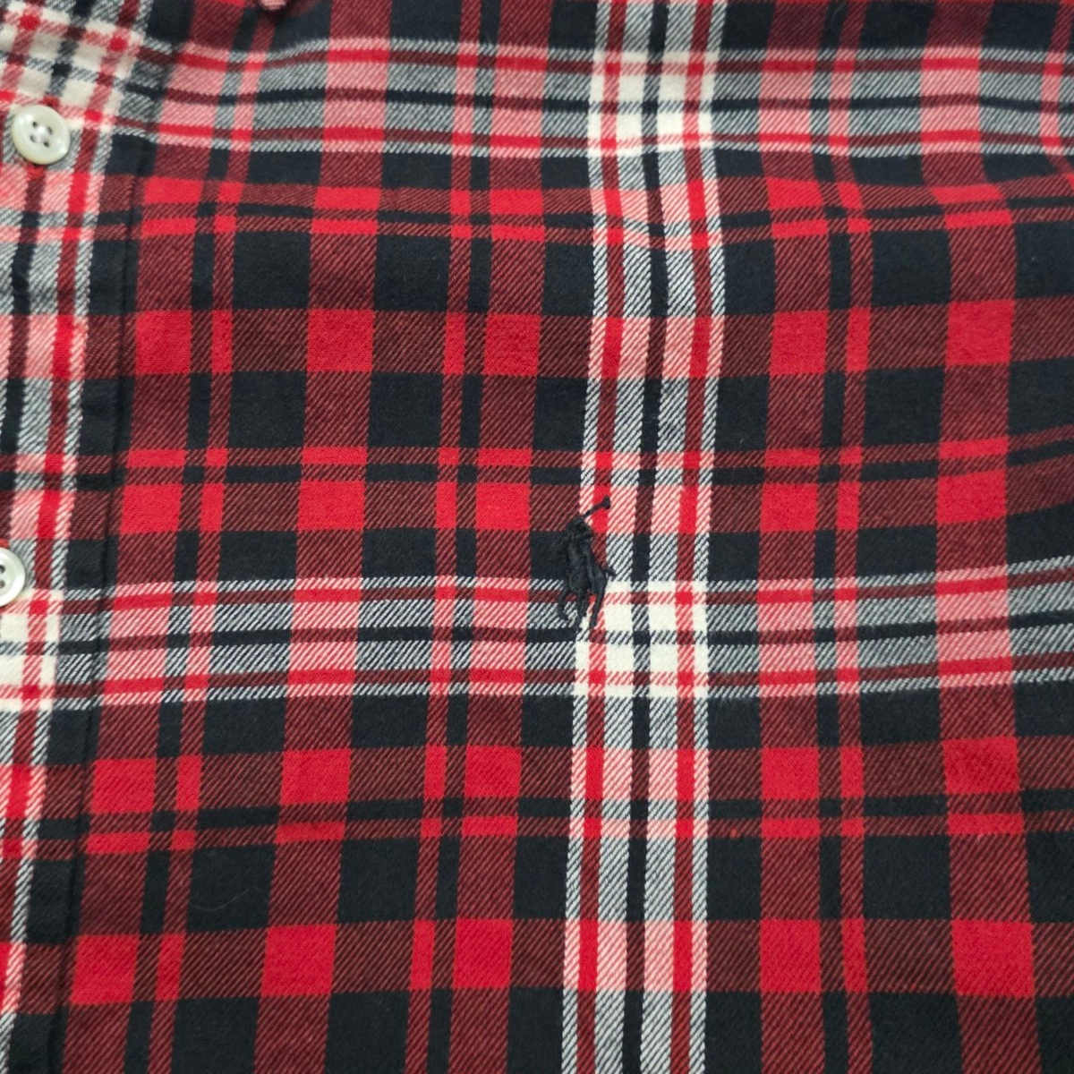 Camisa Ralph Lauren Blake Xgrande Xl Cuadros Rojo Negro