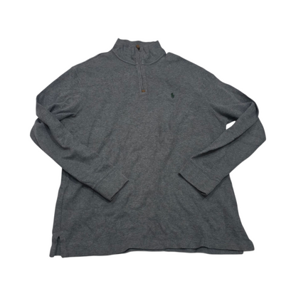 Sueter Ralph Lauren Grande L Gris Pony Verde