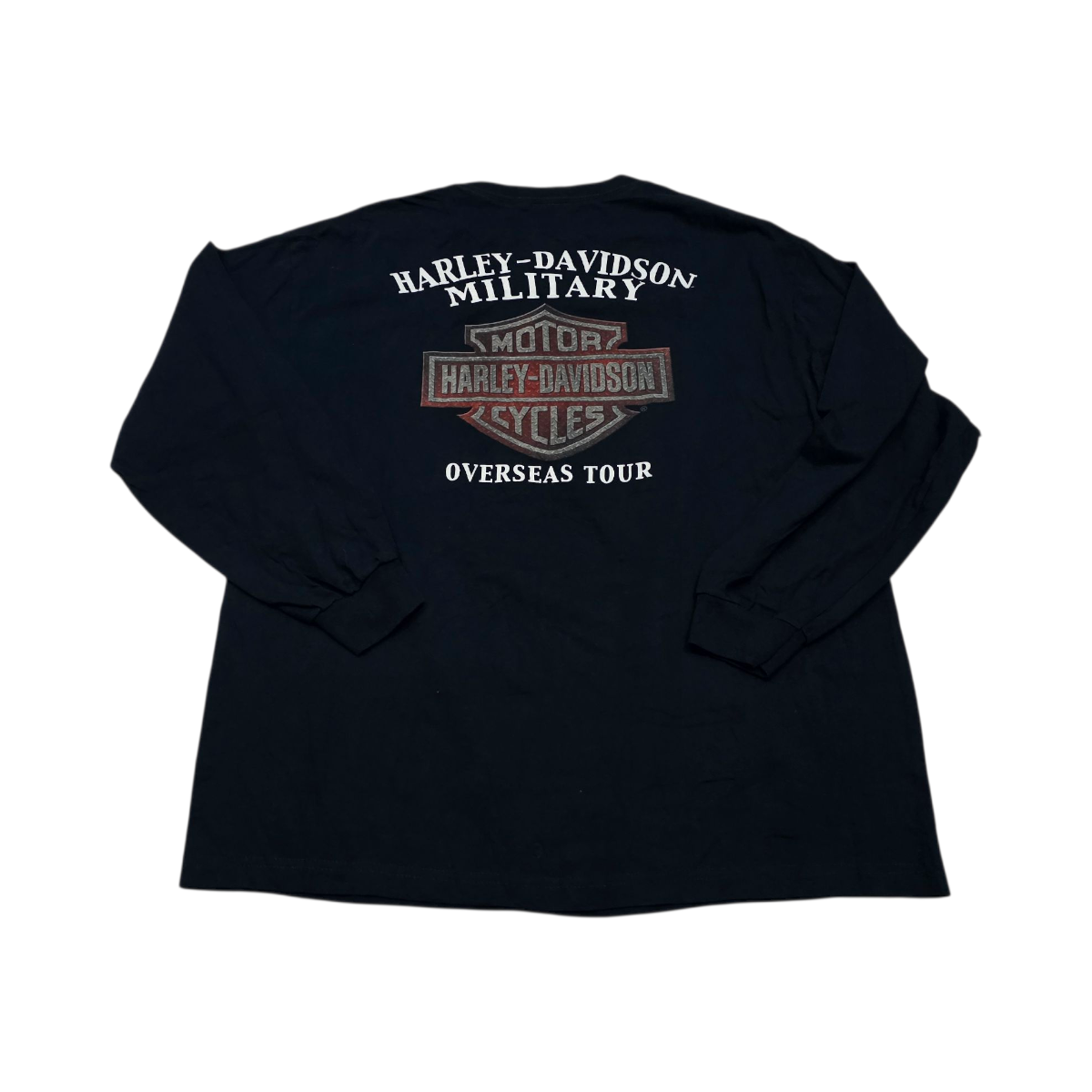 Playera Manga Larga Harley Davidson Xgrande Xl Negro