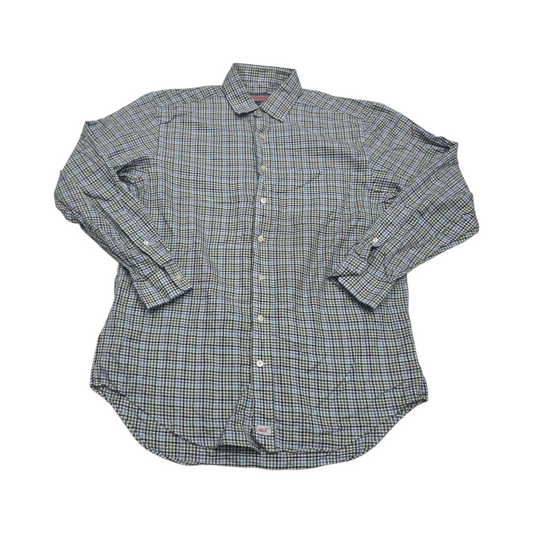 Camisa Vineyard Vines Mediana M Cuadro Verde Y Azul
