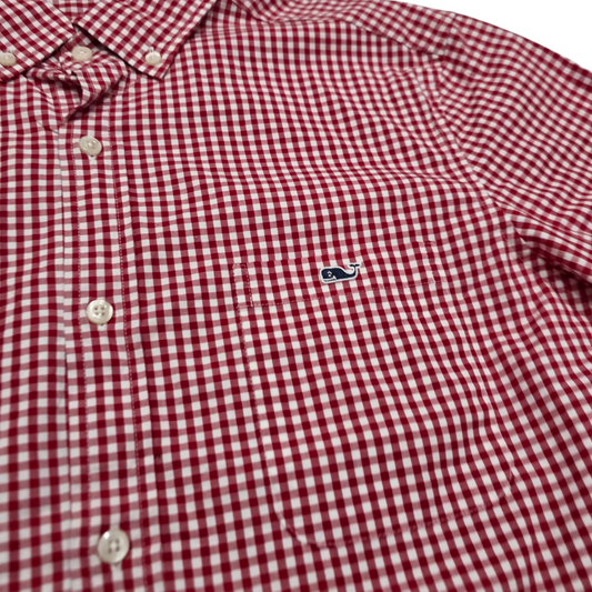 Camisa Vineyard Vines Mediana M Cuadros Rojo