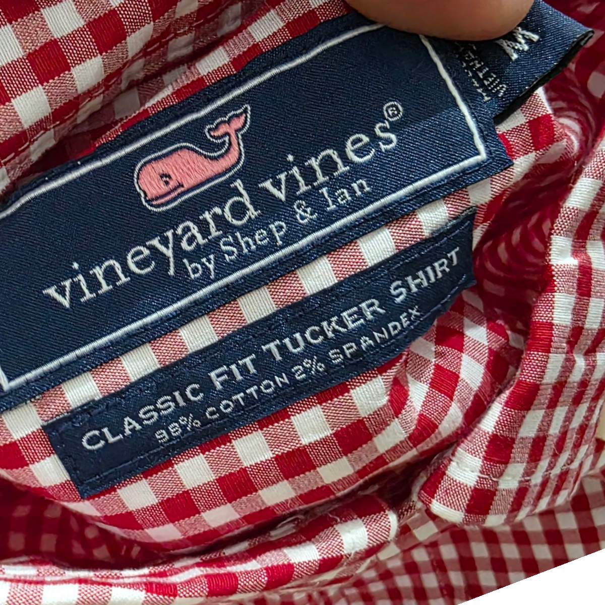 Camisa Vineyard Vines Mediana M Cuadros Rojo