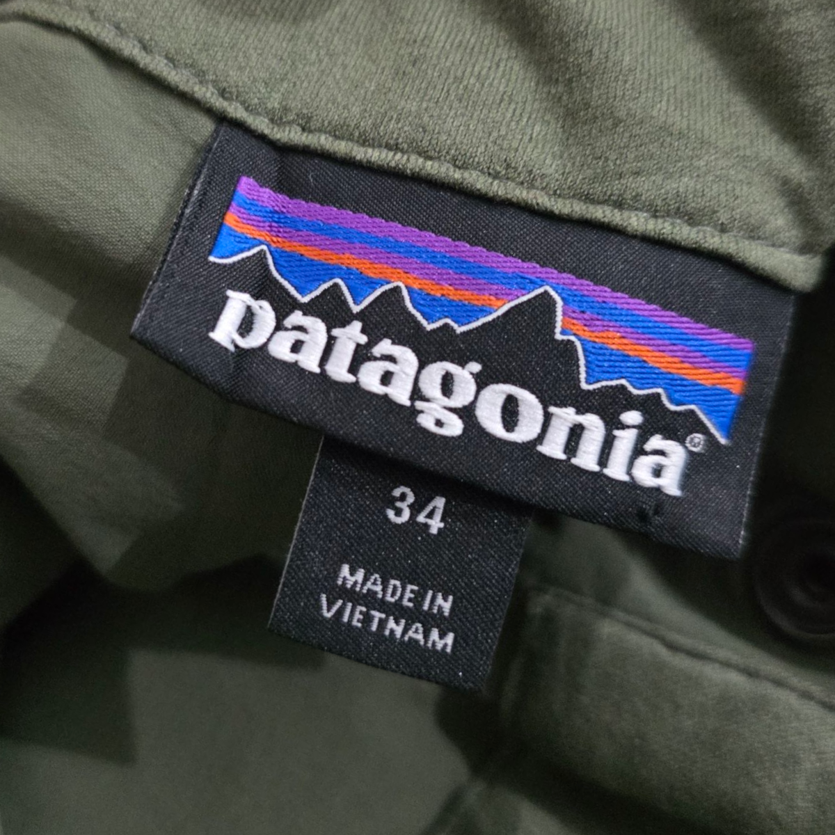 Pantalon Campismo Patagonia Talla 34 Verde